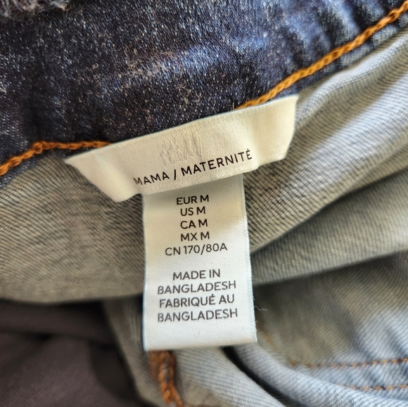 H&M 99% Cotton Maternity Jeans Medium - Picture 9 of 9